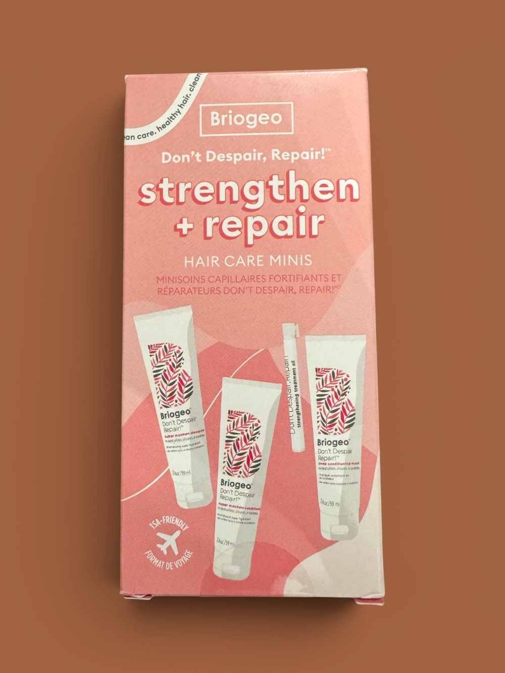 Briogeo Don’t Despair, Repair! Strengthen + Repair minis TSA approved. NWT!